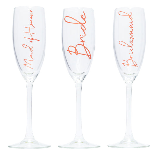 Personalised Champagne Flute Glass-bubbly box