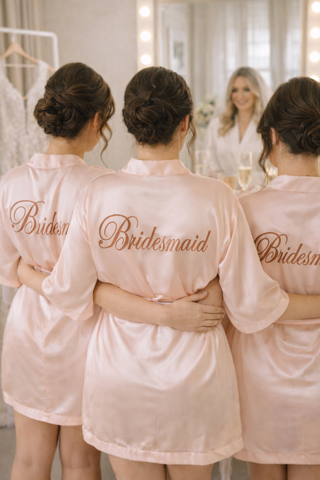 Personalised Satin Wedding Robe | Bridal & Bridesmaid Robe
