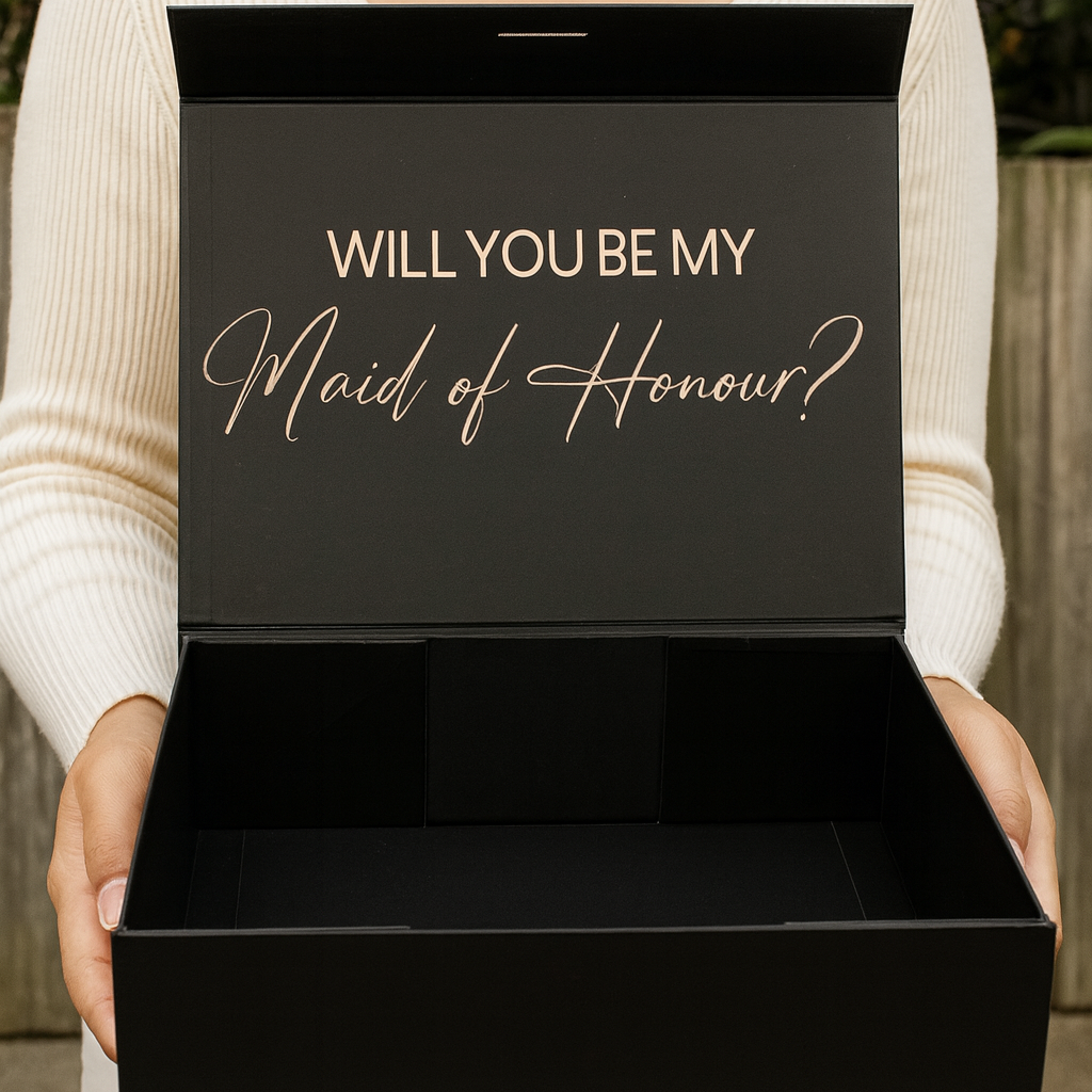 "Will you be my Maid of Honour?" Gift Box| With Name on Top| Rectangular Shaped