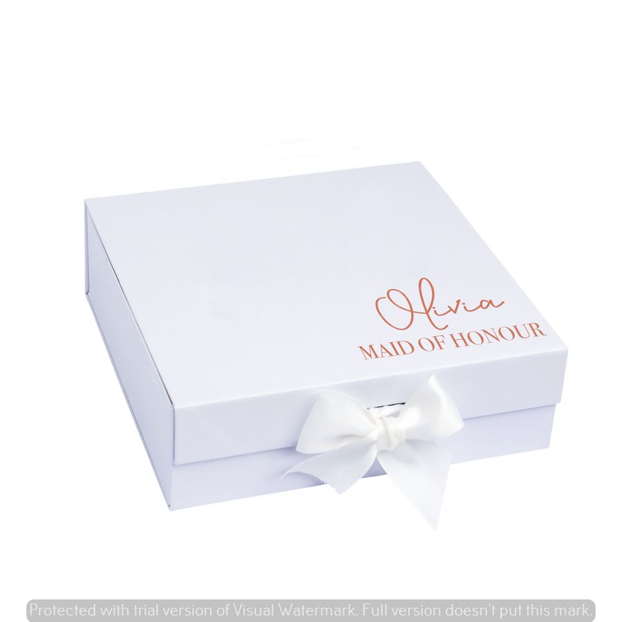 PERSONALISED BRIDESMAID BOX | Groomsmen Box Personalised Gift Box | Gift Ideas Bridesmaid Proposal | Maid of Honour | Best Man