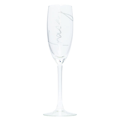 Personalised Champagne Flute Glass | Name and Role-bubbly box