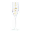 Personalised Champagne Flute Glass | Name and Role-bubbly box