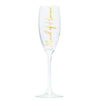 Personalised Champagne Flute Glass | Name and Role-bubbly box