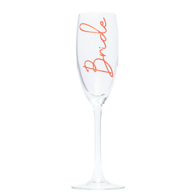 Personalised Champagne Flute Glass | Name and Role-bubbly box