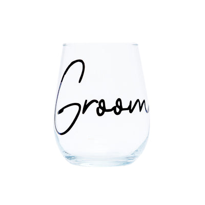 Personalised Stemless Grooms Party Glass | Groomsman | Groom | Bestman-bubbly box