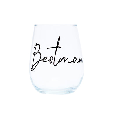 Personalised Stemless Grooms Party Glass | Groomsman | Groom | Bestman-bubbly box