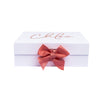 "Will you be my Bridesmaid?" Gift Box | Rose Gold with Pink Ribbon | With Name on Top - bubbly box