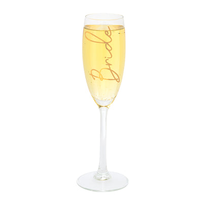 Personalised Champagne Flute Glass | Name and Role-bubbly box