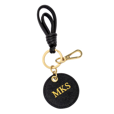 Personalised Monogram Keyring | Gold-bubbly box