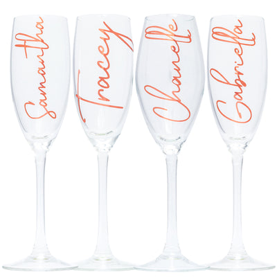 Personalised Champagne Flute Glass-bubbly box