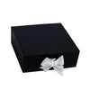 "Will you be my Best Man?" Black Gift Box | White Vinyl & White Ribbon - bubbly box