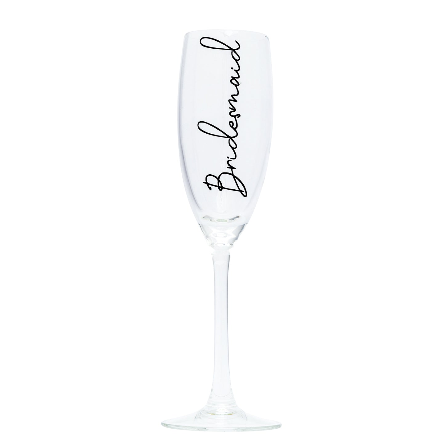 Personalised Champagne Flute Glass | Name and Role-bubbly box