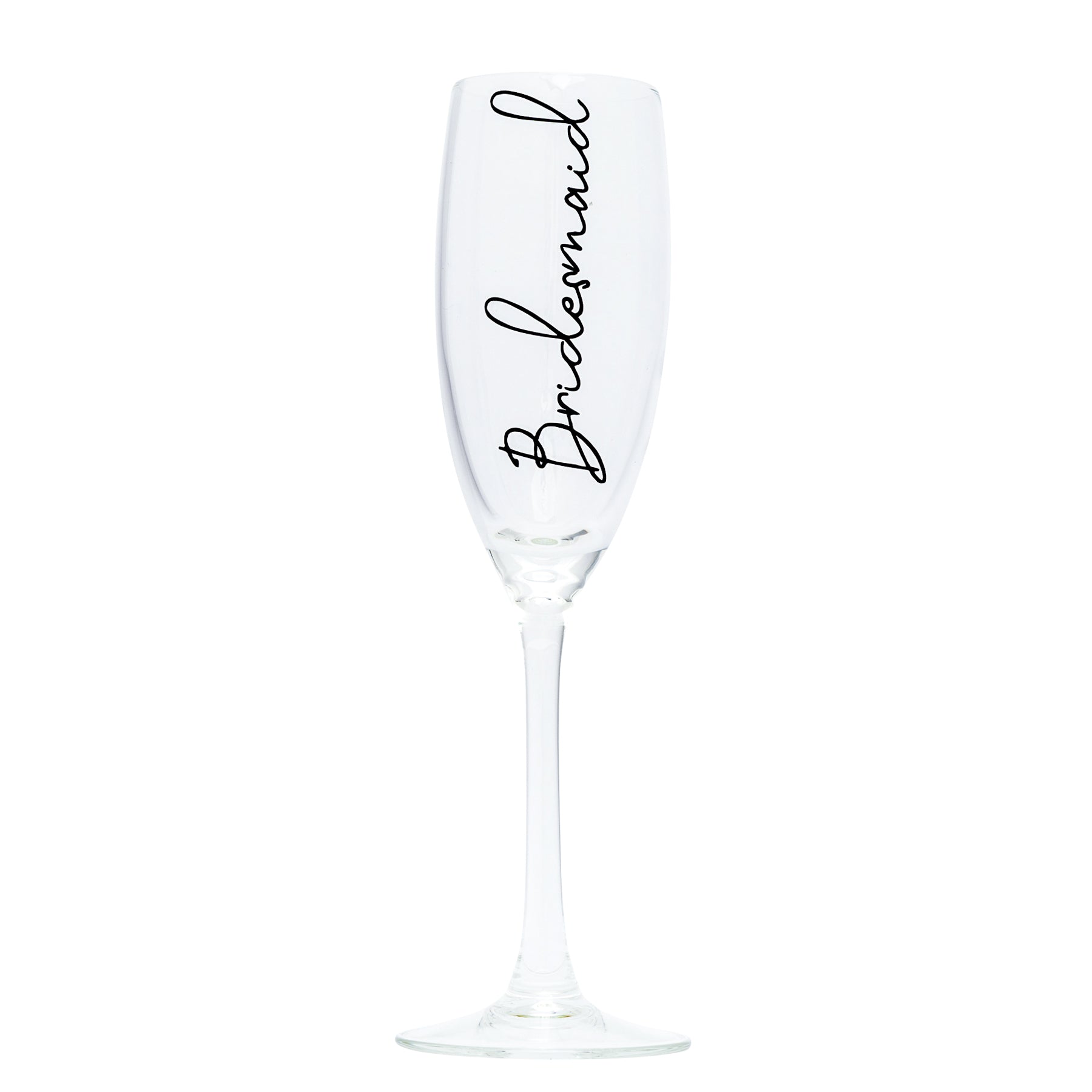 Personalised Champagne Flute Glass | Name and Role-bubbly box