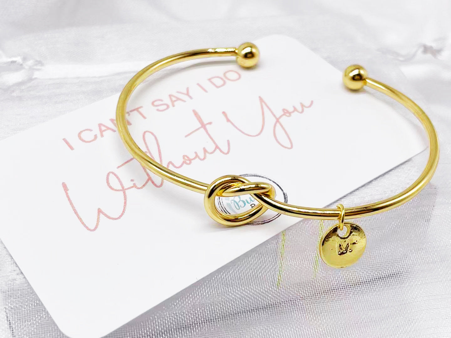 Personalised Initial Bracelet | Bridesmaid Proposal Gift