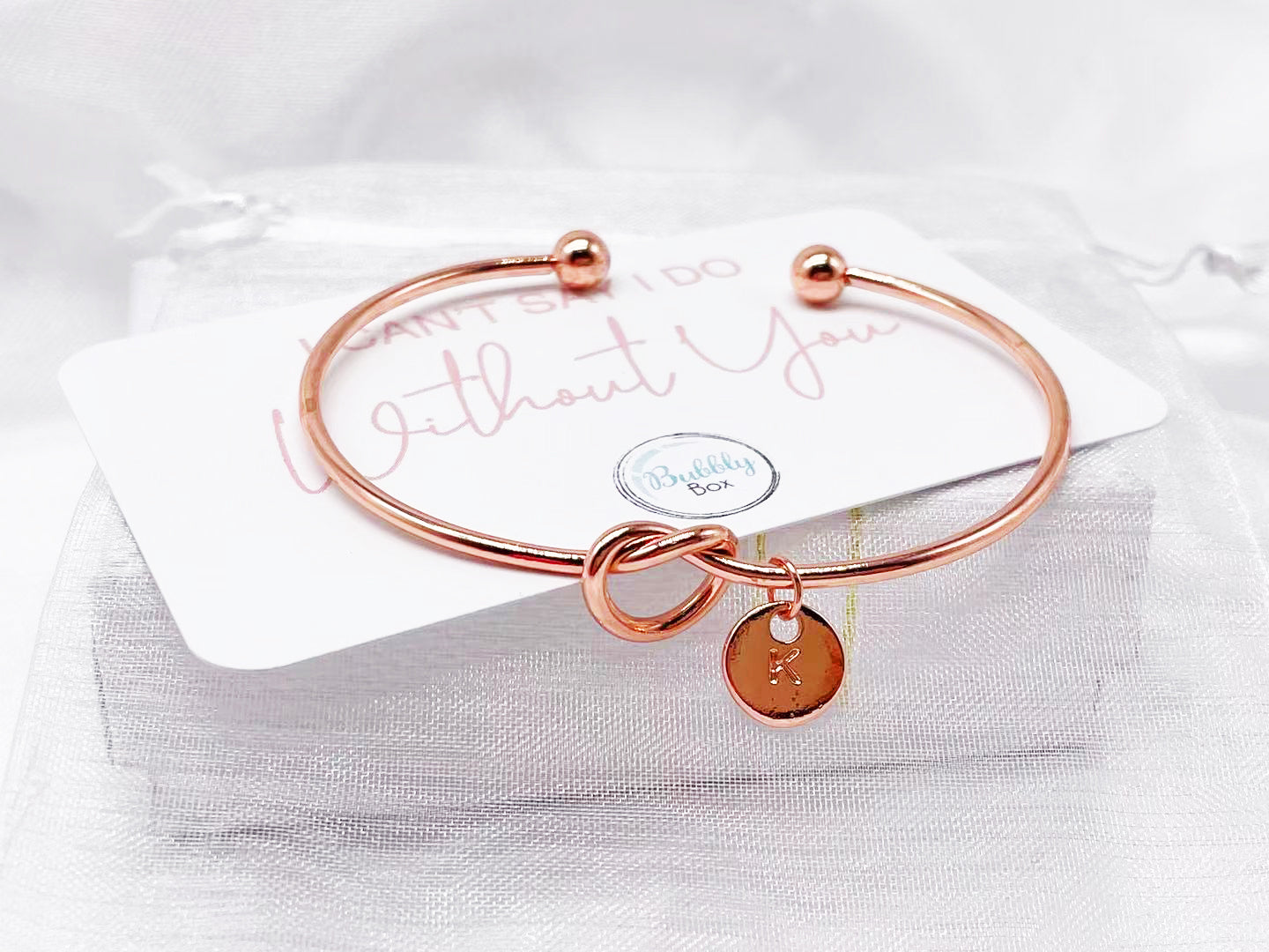 Personalised Initial Bracelet | Bridesmaid Proposal Gift 8