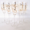 Personalised Champagne Flute Glass | Name and Role-bubbly box