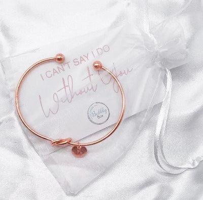 PERSONALISED INITIAL BRACELET Gift | Bridesmaid Gift | Bridesmaid Proposal | Will You Be My Bridesmaid | Tie the Knot | Bridal shower