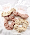 Bridesmaid Scrunchies | Bridal Hair Tie| Bachelorette Party Favour |Hair Tie bachelorette| Bridesmaid Box Card Invitation