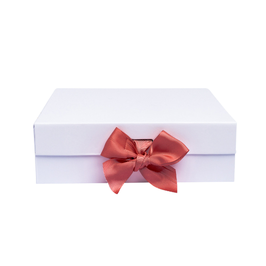 Flower Girl Proposal | Rose Gold with Pink Ribbon | No Name-bubbly box