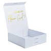 Flower Girl Proposal | Gold with White Ribbon | No Name-bubbly box