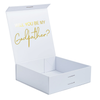 "Will you be my Godfather?" Gift Box | Gold with White Ribbon | With Name on Top